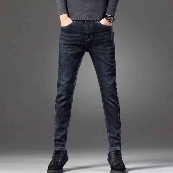 墨靛彈力刺繡直筒牛仔長褲 - 1配色（限時特賣 - 5折） 幕峰MuFeng,男裝特賣,5折優惠,快閃活動,限時出清,網路購物,男裝品牌,超值優惠,時尚穿搭,2026特賣