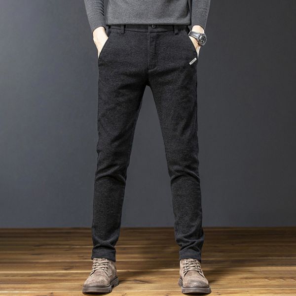 破軍雪尼爾修身小直筒長褲 - 3配色 幕峰MuFeng,雪尼爾長褲,修身休閒褲,破軍系列,男士長褲,挺拔剪裁,質感面料,潮流男裝,時尚百搭褲,秋冬穿搭