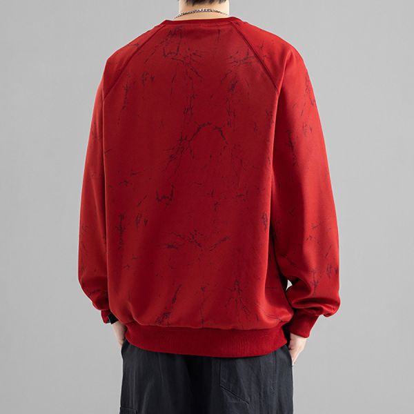 幻燒個性紮染潮流長袖 - 3配色 幕峰MuFeng,圓領長袖衛衣,扎染燒花上衣,潮流男裝,寬鬆版型上衣,大尺碼男裝,個性設計衛衣,秋冬長袖穿搭,街頭風上衣,百搭潮流單品