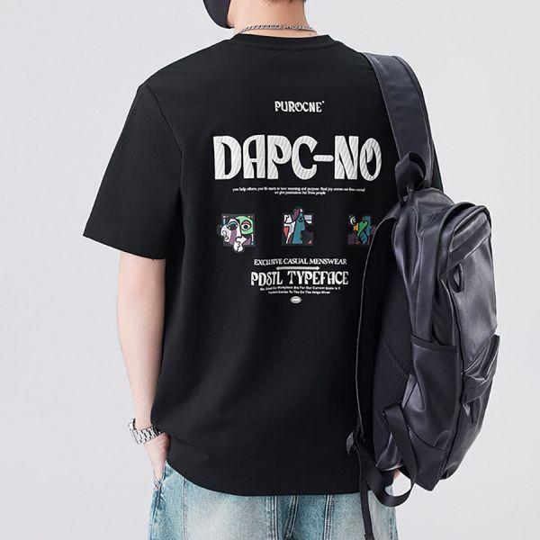 拼藝刺繡印花潮流短袖 - 4配色（限時特賣 - 5折） 幕峰MuFeng,男裝特賣,5折優惠,快閃活動,限時出清,網路購物,男裝品牌,超值優惠,時尚穿搭,2026特賣