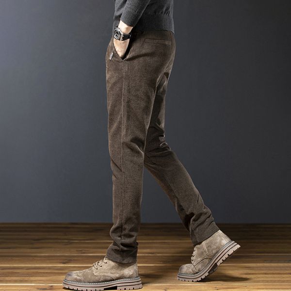 破軍雪尼爾修身小直筒長褲 - 3配色 幕峰MuFeng,雪尼爾長褲,修身休閒褲,破軍系列,男士長褲,挺拔剪裁,質感面料,潮流男裝,時尚百搭褲,秋冬穿搭