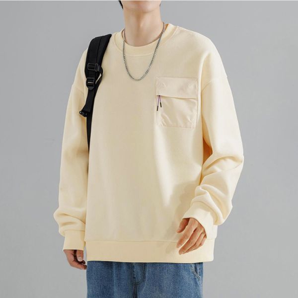 奧粒圓領毛絨休閒長袖 - 4配色 幕峰,班服,團服,外套,褲子,襯衫,男裝,牛仔褲,網路購物,購物