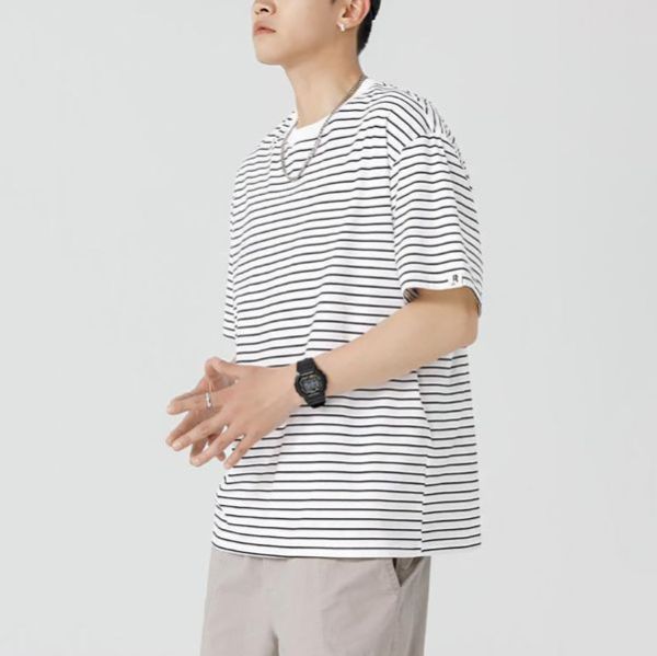 軒紋圓領休閒短袖 - 4配色（限時特賣 - 5折） 幕峰MuFeng,男裝特賣,5折優惠,快閃活動,限時出清,網路購物,男裝品牌,超值優惠,時尚穿搭,2026特賣