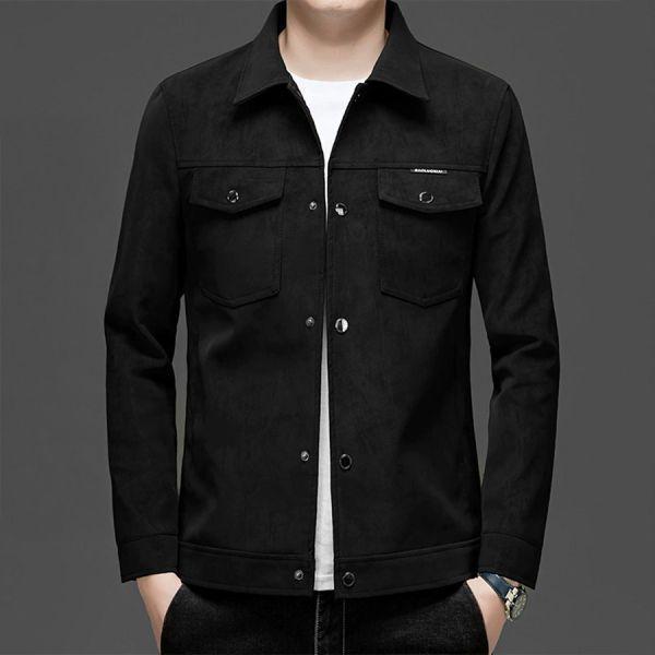 穩尚翻領麂皮絨休閒外套 - 2配色（限時特賣 - 5折） 幕峰MuFeng,男裝特賣,5折優惠,快閃活動,限時出清,網路購物,男裝品牌,超值優惠,時尚穿搭,2026特賣