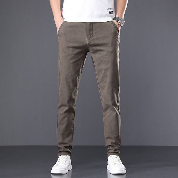 達品彈力休閒小直筒長褲 - 3配色（限時特賣 - 5折） 幕峰MuFeng,男裝特賣,5折優惠,快閃活動,限時出清,網路購物,男裝品牌,超值優惠,時尚穿搭,2025特賣
