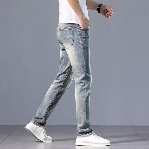 懷典休閒直筒牛仔長褲 - 1配色（限時特賣 - 5折） 幕峰MuFeng,男裝特賣,5折優惠,快閃活動,限時出清,網路購物,男裝品牌,超值優惠,時尚穿搭,2025特賣