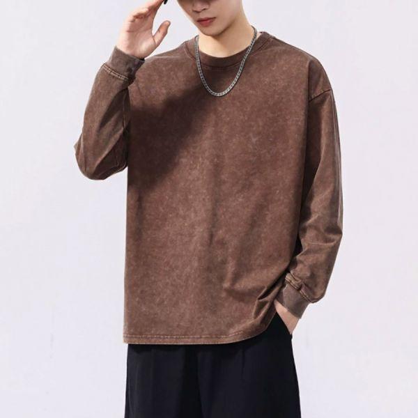 舊跡重磅復古潮流長袖 - 5配色（限時特賣 - 5折） 幕峰MuFeng,男裝特賣,5折優惠,快閃活動,限時出清,網路購物,男裝品牌,超值優惠,時尚穿搭,2026特賣