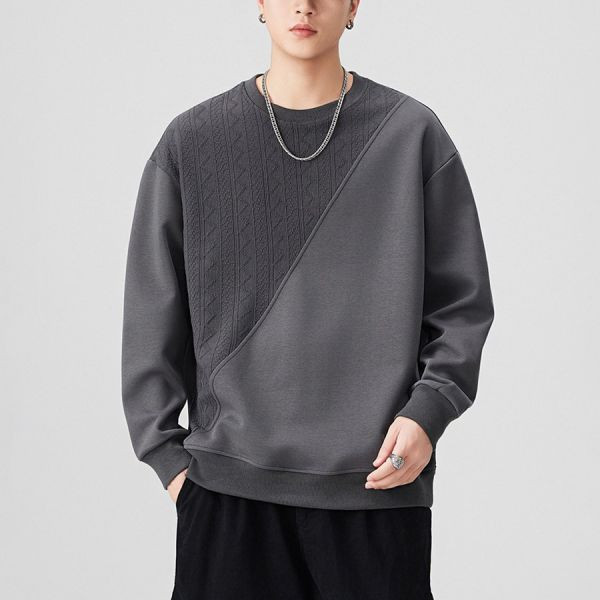 拼象重磅拼接休閒長袖 - 3配色（限時特賣 - 5折） 幕峰MuFeng,男裝特賣,5折優惠,快閃活動,限時出清,網路購物,男裝品牌,超值優惠,時尚穿搭,2025特賣