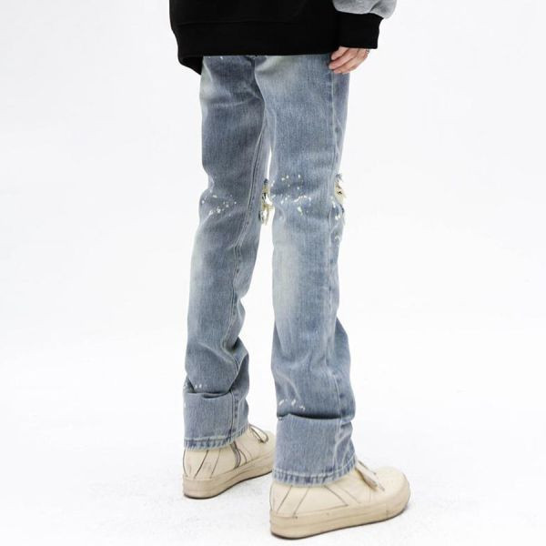 洛頓復古微喇叭牛仔長褲 - 1配色（限時特賣 - 5折） 幕峰MuFeng,男裝特賣,5折優惠,快閃活動,限時出清,網路購物,男裝品牌,超值優惠,時尚穿搭,2025特賣