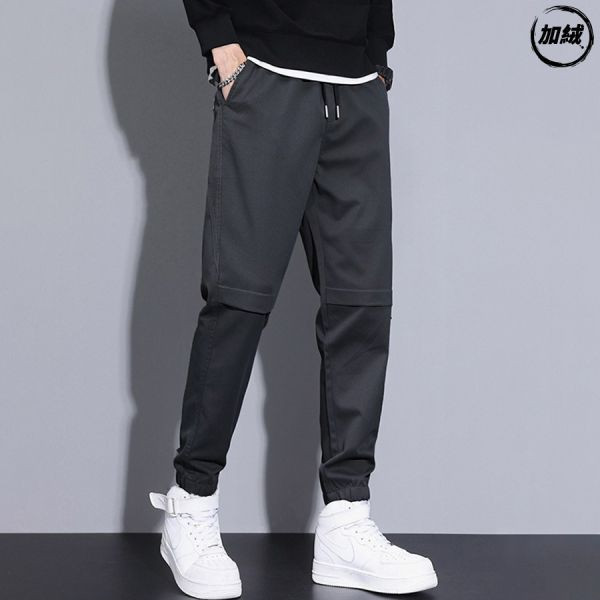 翔陽休閒縮口長褲 - 2配色（加絨）（限時特賣 - 5折） 幕峰MuFeng,男裝特賣,5折優惠,快閃活動,限時出清,網路購物,男裝品牌,超值優惠,時尚穿搭,2025特賣