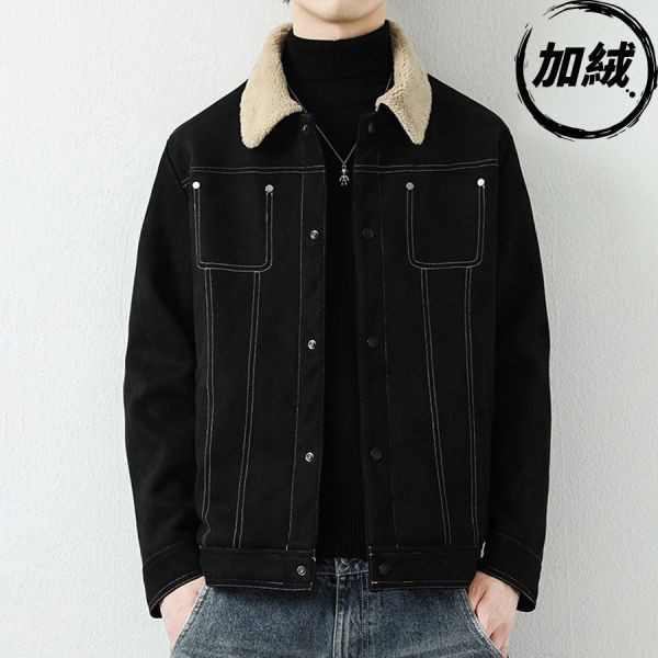 熾冬羊羔毛潮流工裝外套 - 3配色（加絨）（限時特賣 - 5折） 幕峰MuFeng,男裝特賣,5折優惠,快閃活動,限時出清,網路購物,男裝品牌,超值優惠,時尚穿搭,2026特賣