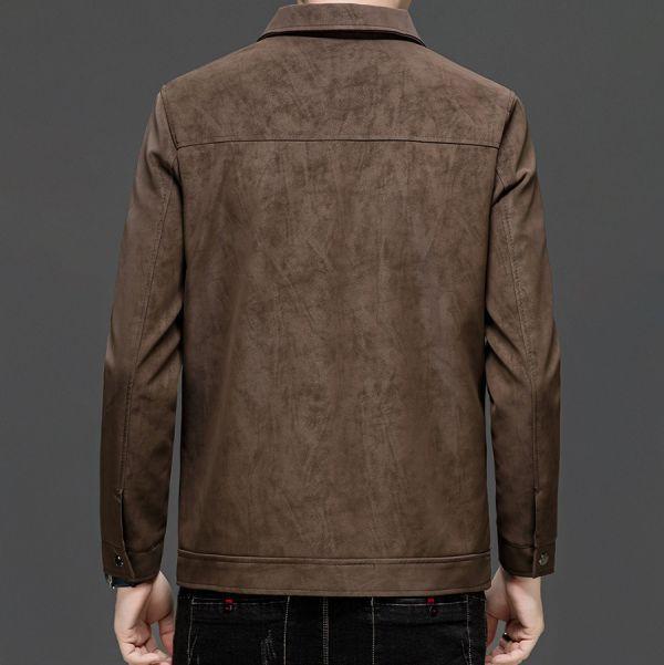 穩尚翻領麂皮絨休閒外套 - 2配色（限時特賣 - 5折） 幕峰MuFeng,男裝特賣,5折優惠,快閃活動,限時出清,網路購物,男裝品牌,超值優惠,時尚穿搭,2026特賣