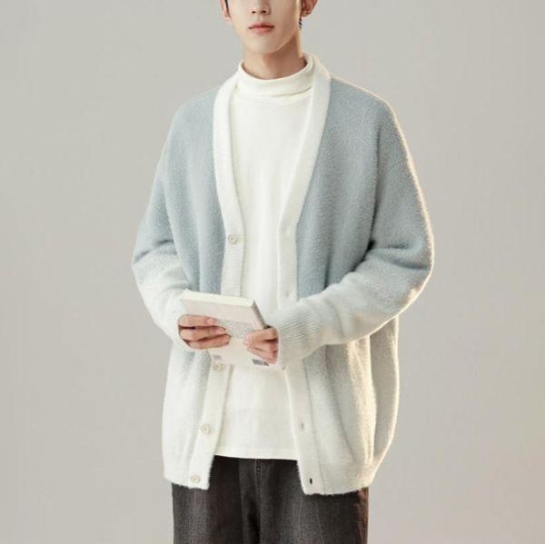 漸變開衫休閒質感毛衣外套 - 5配色（限時特賣 - 5折） 幕峰MuFeng,男裝特賣,5折優惠,快閃活動,限時出清,網路購物,男裝品牌,超值優惠,時尚穿搭,2026特賣