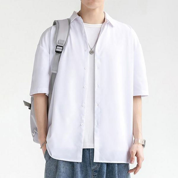 薄涼休閒襯衫短袖 - 3配色（限時特賣 - 5折） 幕峰MuFeng,男裝特賣,5折優惠,快閃活動,限時出清,網路購物,男裝品牌,超值優惠,時尚穿搭,2025特賣