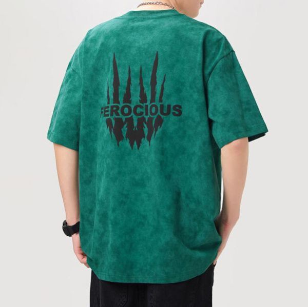 猛爪重磅潮流印花短袖 - 4配色（限時特賣 - 5折） 幕峰MuFeng,男裝特賣,5折優惠,快閃活動,限時出清,網路購物,男裝品牌,超值優惠,時尚穿搭,2025特賣