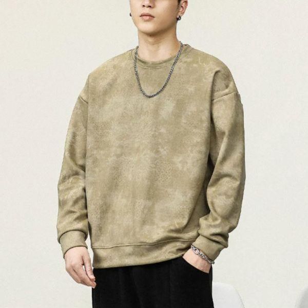 煌涂重磅麂皮絨潮流長袖 - 4配色（限時特賣 - 5折） 幕峰MuFeng,男裝特賣,5折優惠,快閃活動,限時出清,網路購物,男裝品牌,超值優惠,時尚穿搭,2026特賣