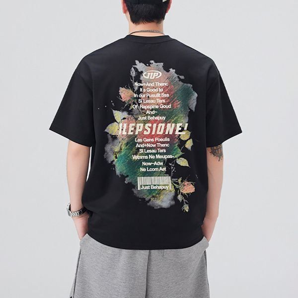 幻影重磅潮流立體印花短袖 - 5配色 幕峰MuFeng,印花,高品質,短袖,夏季,潮流,男裝,寬鬆,網路購物,2025