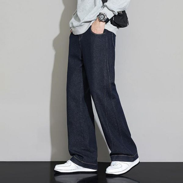 酷勢休閒直筒牛仔長褲 - 1配色（限時特賣 - 5折） 幕峰MuFeng,男裝特賣,5折優惠,快閃活動,限時出清,網路購物,男裝品牌,超值優惠,時尚穿搭,2025特賣