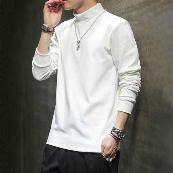 簡約半高領休閒長袖 - 8配色（限時特賣 - 5折） 幕峰MuFeng,男裝特賣,5折優惠,快閃活動,限時出清,網路購物,男裝品牌,超值優惠,時尚穿搭,2026特賣