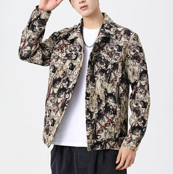 浮繪刺繡時尚外套 - 4配色（限時特賣 - 5折） 幕峰MuFeng,男裝特賣,5折優惠,快閃活動,限時出清,網路購物,男裝品牌,超值優惠,時尚穿搭,2025特賣