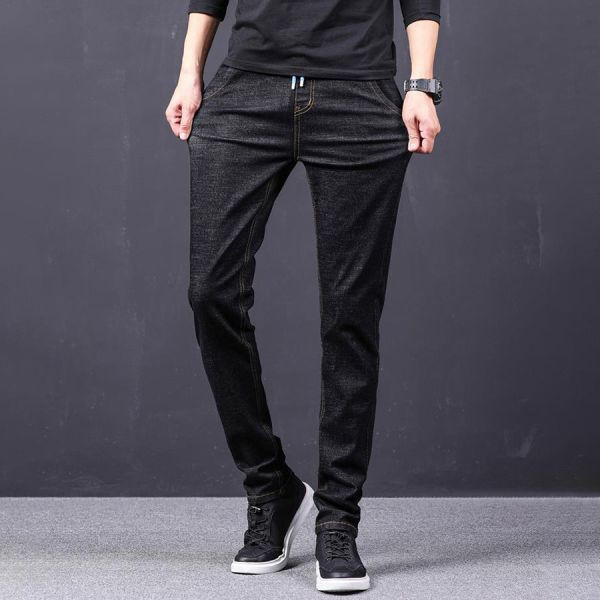 崎逐彈力修身牛仔長褲 - 1配色（限時特賣 - 5折） 幕峰MuFeng,男裝特賣,5折優惠,快閃活動,限時出清,網路購物,男裝品牌,超值優惠,時尚穿搭,2025特賣