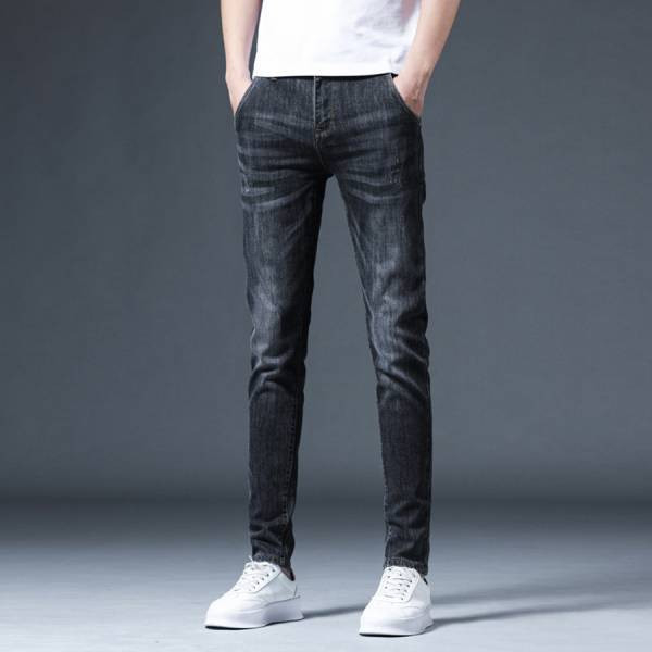 深邃抓痕彈性修身牛仔長褲 - 2配色（限時特賣 - 5折） 幕峰MuFeng,男裝特賣,5折優惠,快閃活動,限時出清,網路購物,男裝品牌,超值優惠,時尚穿搭,2026特賣