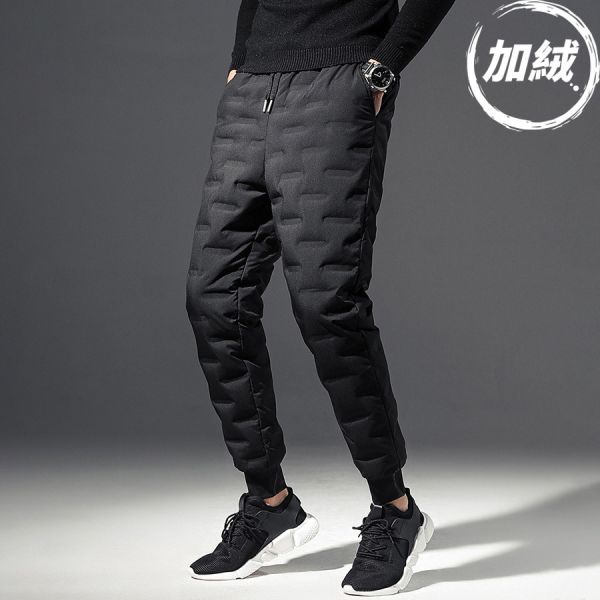 極禦羽絨保暖束口長褲 - 1配送（加絨） 幕峰MuFeng,機能羽棉長褲,防風保暖褲,三防機能褲,秋冬厚款長褲,運動休閒褲,戶外機能穿搭,滑雪風長褲,耐寒男裝褲款,冬季實用褲