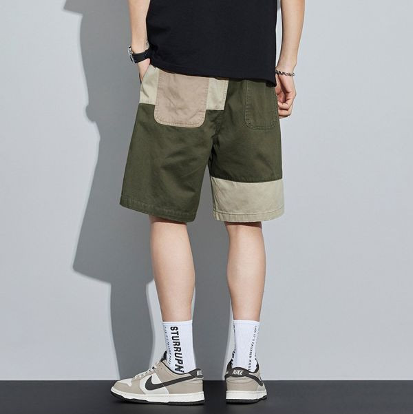 布勢撞色休閒五分短褲 - 3配色（限時特賣 - 5折） 幕峰MuFeng,男裝特賣,5折優惠,快閃活動,限時出清,網路購物,男裝品牌,超值優惠,時尚穿搭,2025特賣