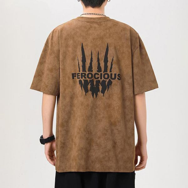 猛爪重磅潮流印花短袖 - 4配色（限時特賣 - 5折） 幕峰MuFeng,男裝特賣,5折優惠,快閃活動,限時出清,網路購物,男裝品牌,超值優惠,時尚穿搭,2025特賣