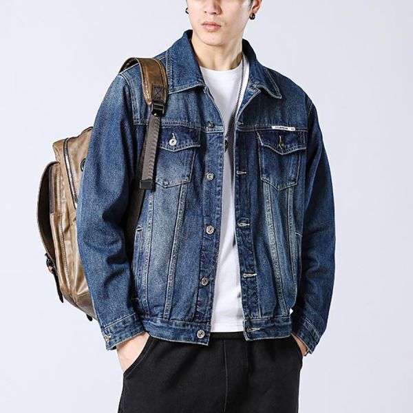 武道工裝牛仔外套 - 1配色 幕峰,班服,團服,流行,免運,穿搭,男裝,品牌,網購