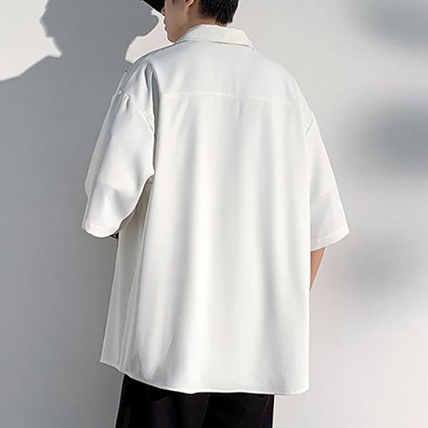 竹葉刺繡休閒短袖外套 - 2配色 幕峰,Mufeng,牛仔,流行,上衣,褲子,外套,穿搭,印花,服飾
