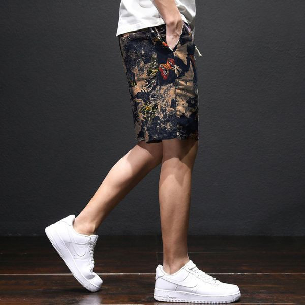 蝶染休閒短褲 - 1配色（限時特賣 - 5折） 幕峰MuFeng,男裝特賣,5折優惠,快閃活動,限時出清,網路購物,男裝品牌,超值優惠,時尚穿搭,2025特賣