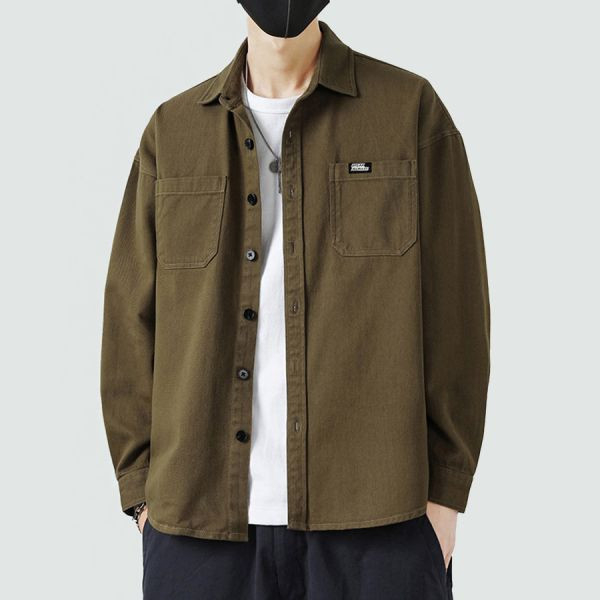 銳峰工裝休閒襯衫外套 - 4配色（限時特賣 - 5折） 幕峰MuFeng,男裝特賣,5折優惠,快閃活動,限時出清,網路購物,男裝品牌,超值優惠,時尚穿搭,2025特賣