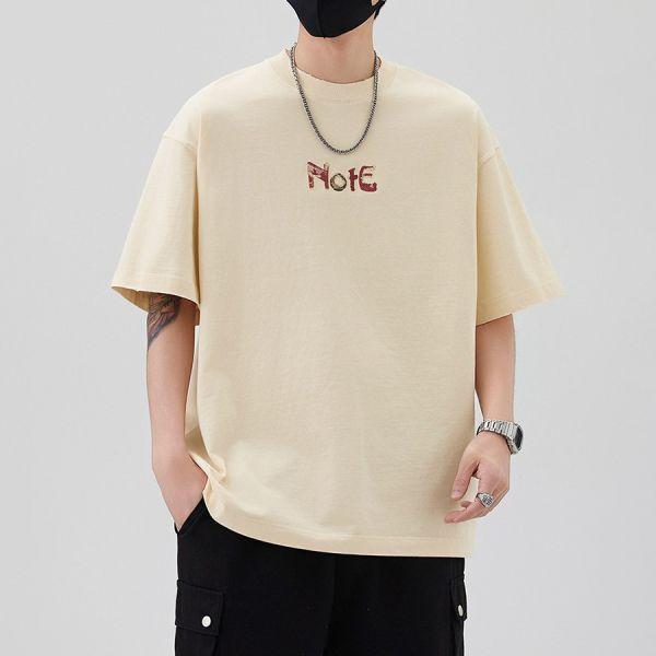 煋晨重磅刺繡印花潮流短袖 - 3配色（限時特賣 - 5折） 幕峰MuFeng,男裝特賣,5折優惠,快閃活動,限時出清,網路購物,男裝品牌,超值優惠,時尚穿搭,2026特賣