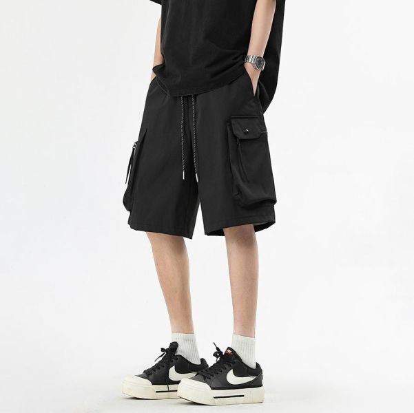 輕行寬鬆工裝五分短褲 - 4配色 幕峰MuFeng,工裝短褲男,五分短褲,戶外短褲,寬鬆短褲,多口袋設計,夏季男裝,休閒短褲,機能風穿搭,男裝下身