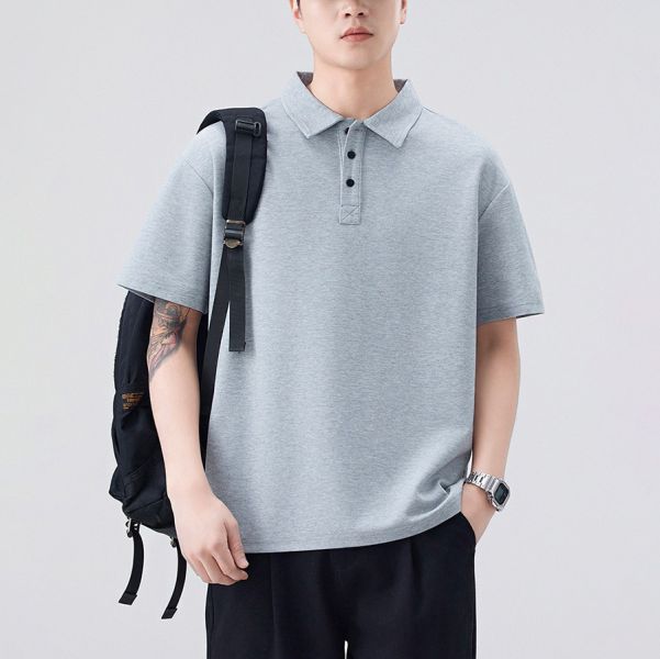 風朗寬鬆POLO短袖 - 6配色 幕峰MuFeng,POLO,短袖,上衣,男裝,夏天,百搭,網路購物,品牌服飾,2025