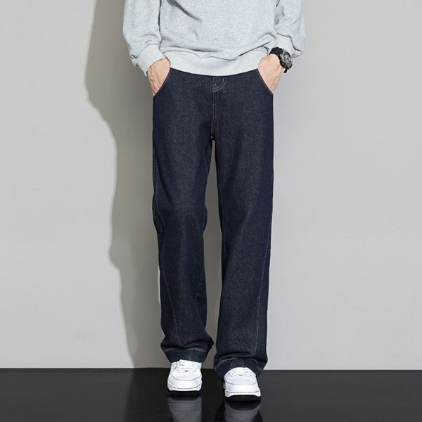 酷勢休閒直筒牛仔長褲 - 1配色（限時特賣 - 5折） 幕峰MuFeng,男裝特賣,5折優惠,快閃活動,限時出清,網路購物,男裝品牌,超值優惠,時尚穿搭,2025特賣