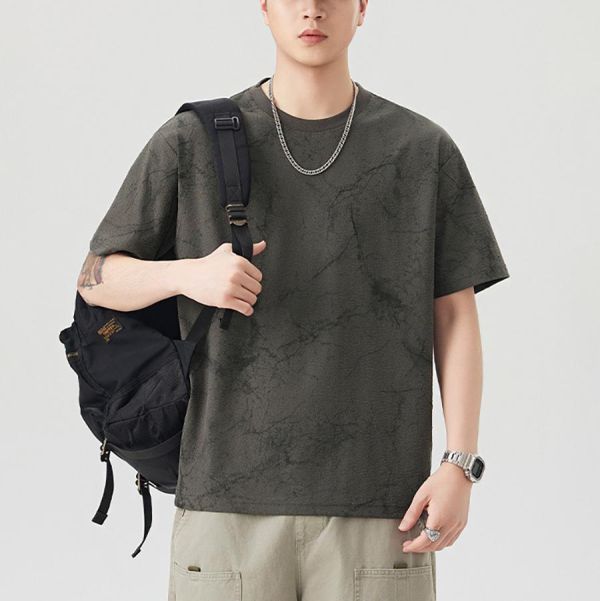 野知個性紮染潮流短袖 - 3配色 幕峰MuFeng,圓領短袖,T恤男,潮流上衣,男士短袖,特色工藝T恤,休閒穿搭,百搭短袖,夏季男裝,時尚上衣