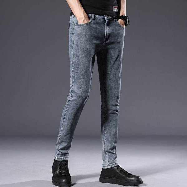 霧輝彈力修身牛仔長褲 - 1配色（限時特賣 - 5折） 幕峰MuFeng,男裝特賣,5折優惠,快閃活動,限時出清,網路購物,男裝品牌,超值優惠,時尚穿搭,2026特賣