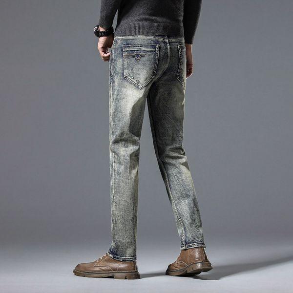 安茲彈力修身破洞小直筒牛仔長褲 - 1配色（限時特賣 - 5折） 幕峰MuFeng,男裝特賣,5折優惠,快閃活動,限時出清,網路購物,男裝品牌,超值優惠,時尚穿搭,2026特賣