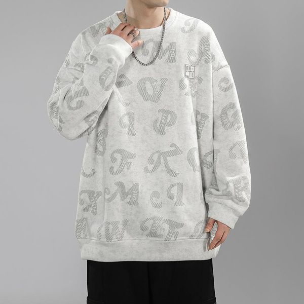 字幻重磅印花潮流長袖 - 3配色 幕峰,班服,團服,外套,褲子,襯衫,男裝,牛仔褲,網路購物,購物