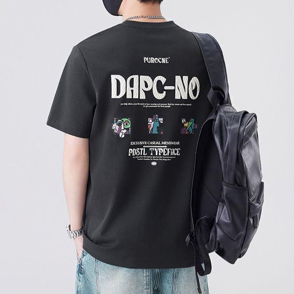 拼藝刺繡印花潮流短袖 - 4配色（限時特賣 - 5折） 幕峰MuFeng,男裝特賣,5折優惠,快閃活動,限時出清,網路購物,男裝品牌,超值優惠,時尚穿搭,2026特賣