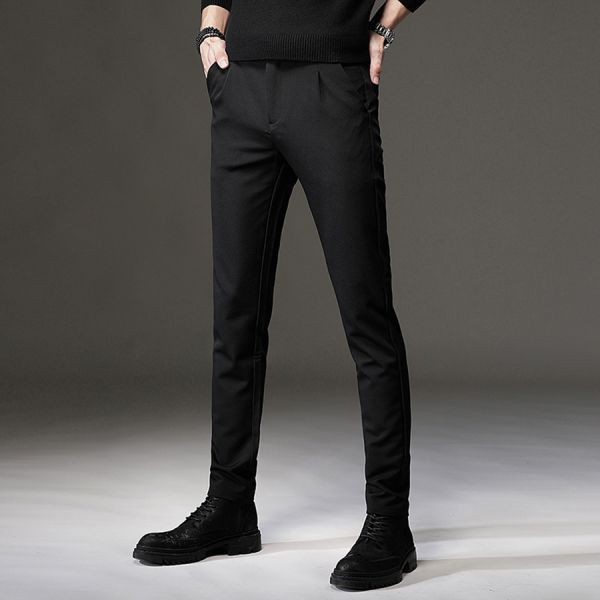 雅毅彈力修身西裝長褲 - 2配色（限時特賣 - 5折） 幕峰MuFeng,男裝特賣,5折優惠,快閃活動,限時出清,網路購物,男裝品牌,超值優惠,時尚穿搭,2026特賣