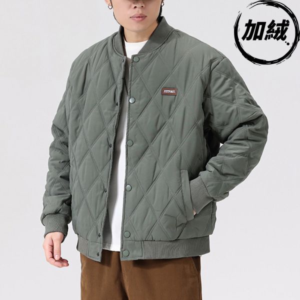 鑽格防風休閒保暖外套 - 3配色（加絨） 幕峰MuFeng,搖粒絨,外套,加絨保暖,2024,冬天,男裝,網路購物,服飾