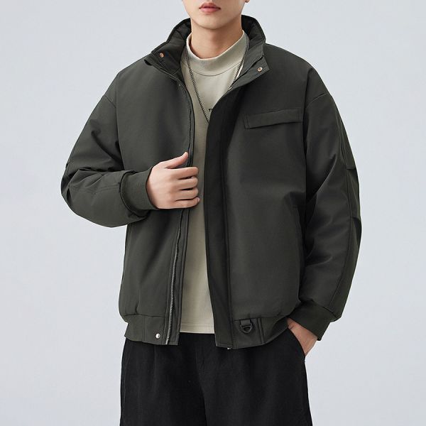 凜風立領防風保暖外套 - 3配色 幕峰MuFeng,男士棉服,立領外套,寬鬆棉服,休閒百搭男,加厚保暖服,面包服男,戶外棉袄,冬季男裝外套,帥氣休閒風