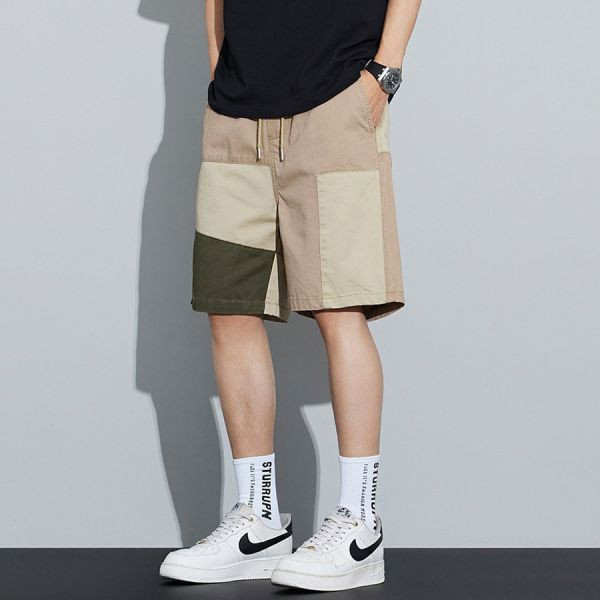 布勢撞色休閒五分短褲 - 3配色（限時特賣 - 5折） 幕峰MuFeng,男裝特賣,5折優惠,快閃活動,限時出清,網路購物,男裝品牌,超值優惠,時尚穿搭,2025特賣