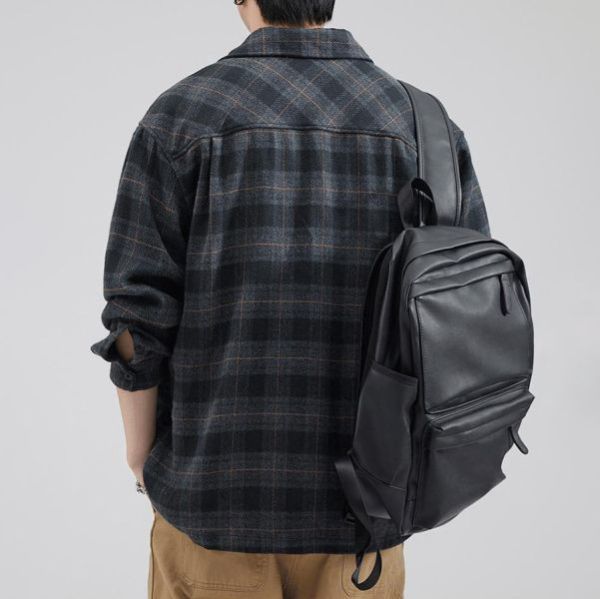 石格復古格紋工裝襯衫外套 - 2配色（限時特賣 - 5折） 幕峰MuFeng,男裝特賣,5折優惠,快閃活動,限時出清,網路購物,男裝品牌,超值優惠,時尚穿搭,2025特賣