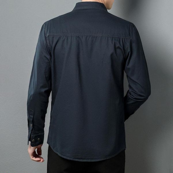 硬漢工裝休閒襯衫長袖 - 4配色 幕峰MuFeng,純棉襯衫男,厚磅襯衫,工裝襯衫,長袖襯衫男,大碼男裝,寬鬆襯衫,美式風格,休閒襯衫,百搭上衣