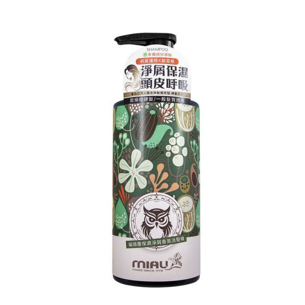 MIAU-神獸系列洗髮精【貓頭鷹-保濕淨屑】(500g/瓶) 急救洗髮精/草本養護/強健髮根/滋養頭髮/柔順有彈性/閃耀亮澤髮光/豐潤光采 