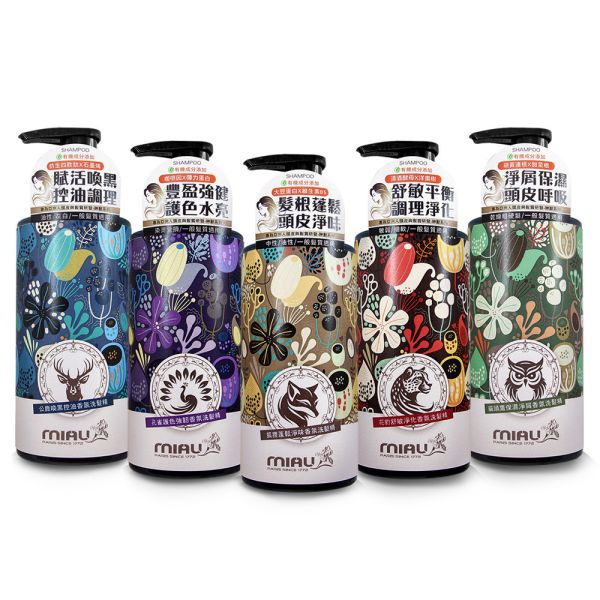 【MIAU】神獸系列洗髮精(500g/瓶) 急救洗髮精/草本養護/強健髮根/滋養頭髮/柔順有彈性/閃耀亮澤髮光/豐潤光采【買5瓶$990再送摩洛哥髮油】 